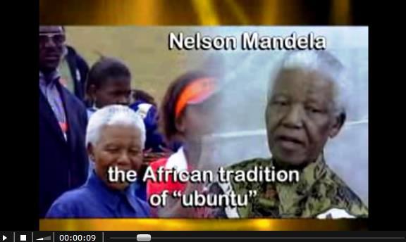 Nelson Mandela in einem Interview &uuml;ber Ubuntu (c) wikicommons